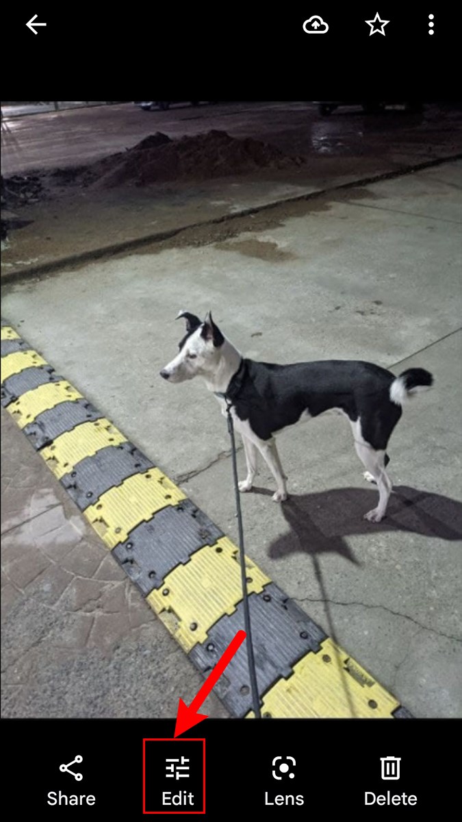 Chọn ảnh > Chọn Chỉnh sửa (Edit)