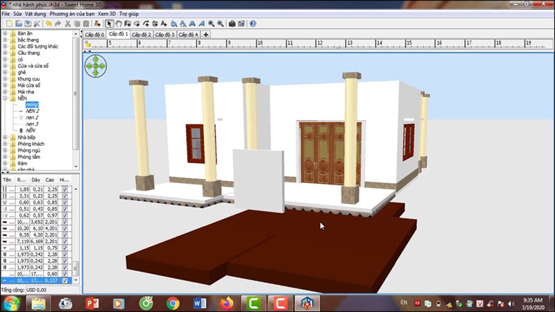 Sweet Home 3D: Phần mềm vẽ mặt bằng, sơ đồ nhà 3D