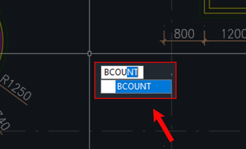 Cách đếm đối tượng trong CAD bằng lệnh BCOUNT