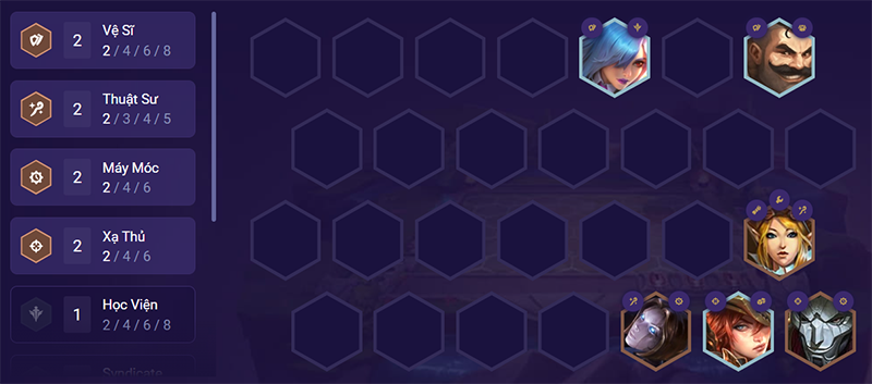 Đội h&igrave;nh giữa trận