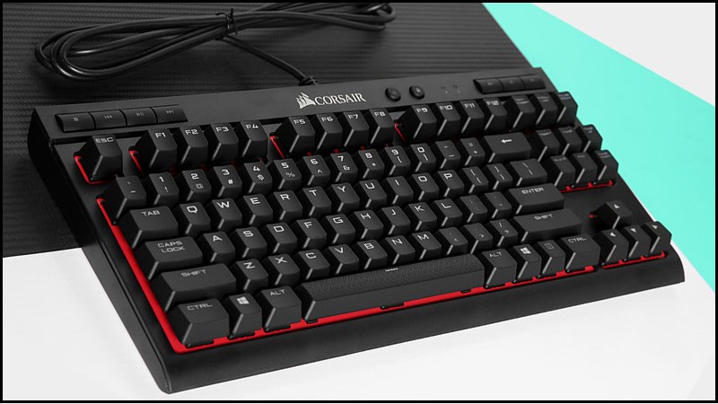 Bàn Phím Cơ Có Dây Gaming Corsair K63 Compact Mechanical 