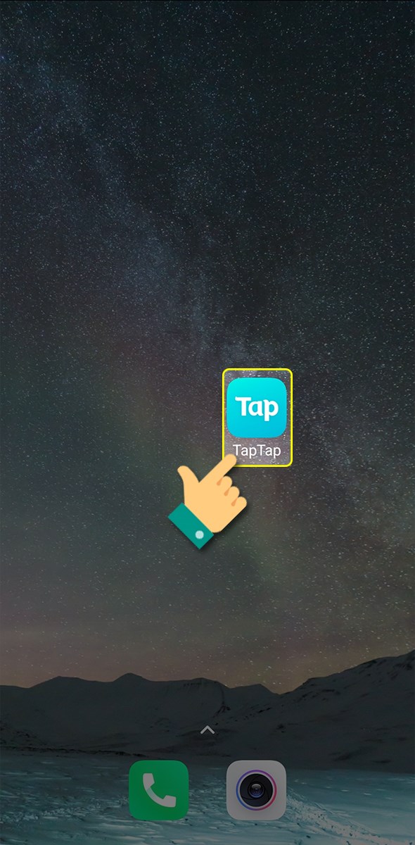 Nhấn vào ứng dụng TapTap