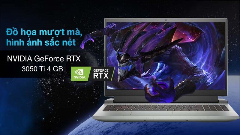 NVIDIA GeForce RTX 3050 Ti 4 GB được trang bị sẵn trên thiết bị