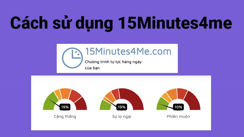 15Minutes4Me là gì? Hướng dẫn cách sử dụng ứng dụng kiểm tra Stress Online ngay tại nhà