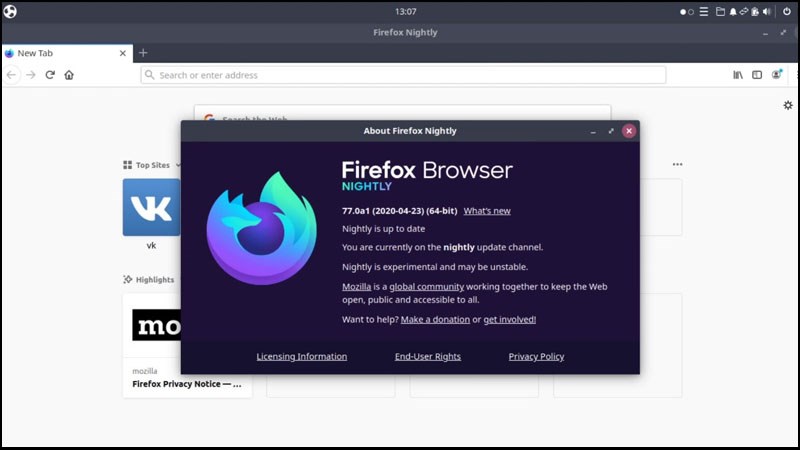 Firefox Nightly là gì?