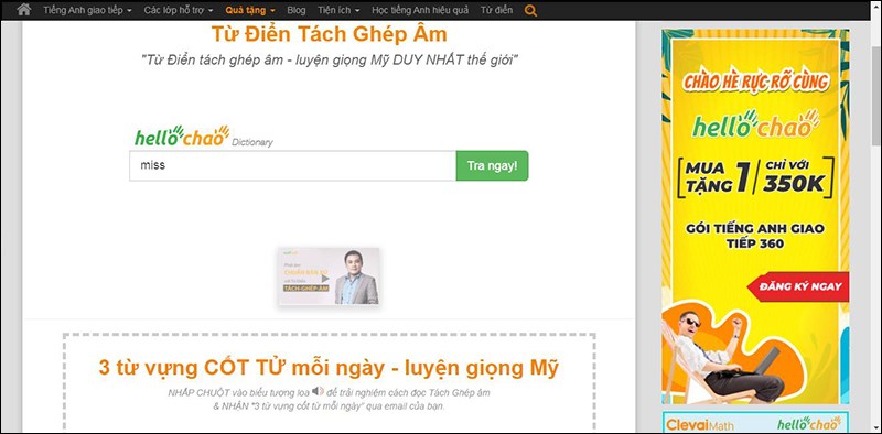 HelloChao: Từ điển online Anh - Việt tốt nhất