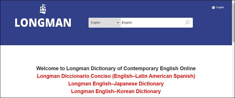 Longman Dictionary: Từ điển online tốt nhất có phiên âm