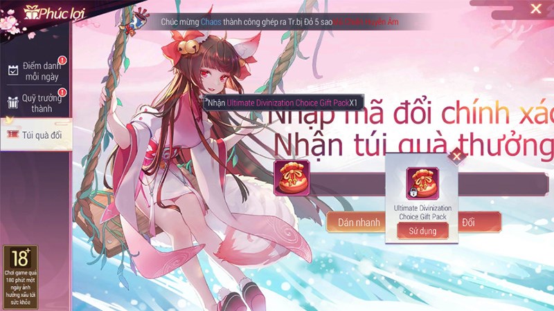 Nhận qu&agrave; th&agrave;nh c&ocirc;ng