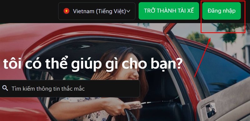 Chọn Đăng nhập