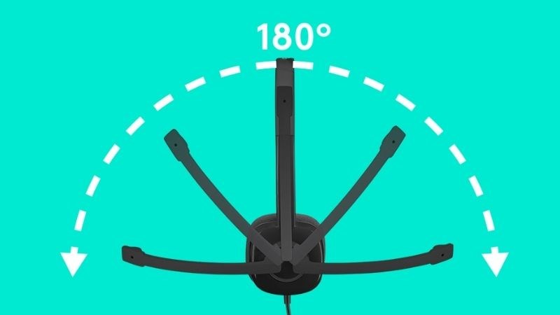 Thiết kế xoay 180 của Logitech H151