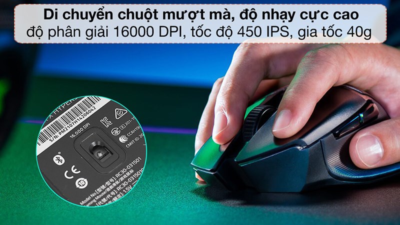  Chuột Gaming Razer Basilisk x HyperSpeed