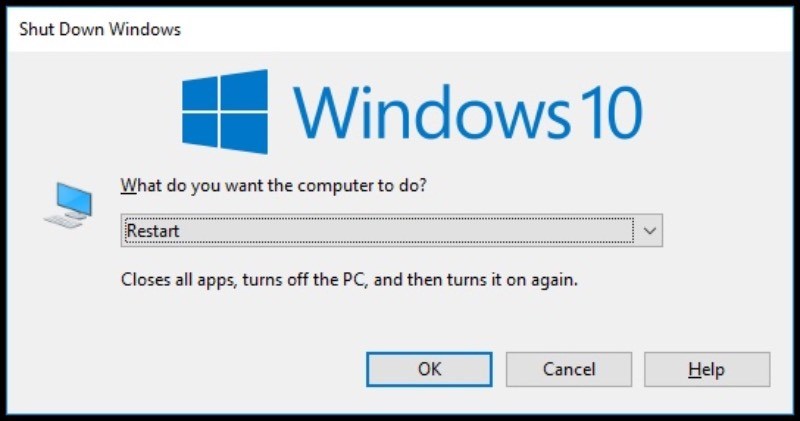 Khởi động máy tính trên Windows 10