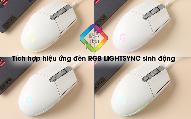 Chuột Gaming Logitech G102 Gen2 Lightsync