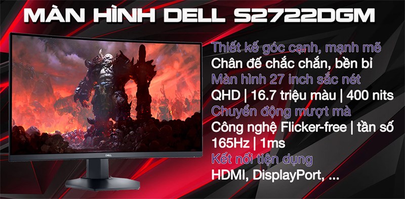 Màn hình Dell Gaming S2722DGM 27 inch QHD