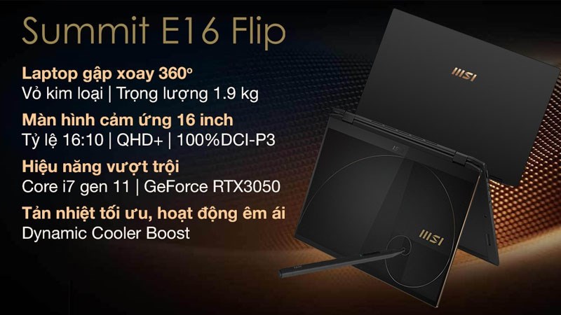 Laptop MSI Summit E16 Flip