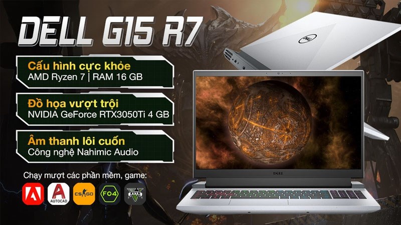 Laptop Dell Gaming G15 5515 70258051