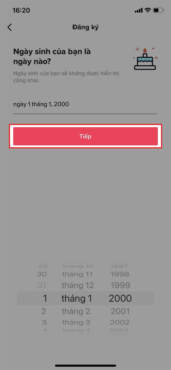 Cách sửa ngày sinh trên tiktok - Bước 9