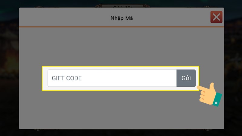 Điền m&atilde; code