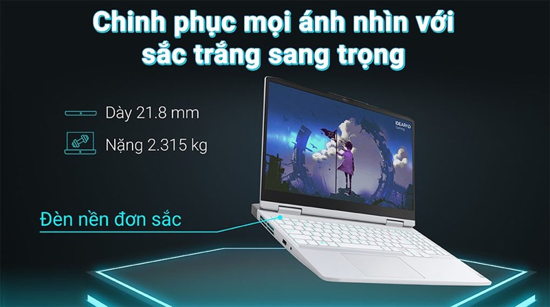 Ngoại h&igrave;nh ấn tượng v&agrave; mỏng nhẹ