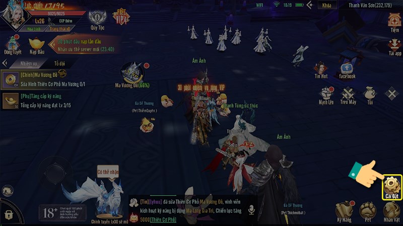 Chọn c&agrave;i đặt