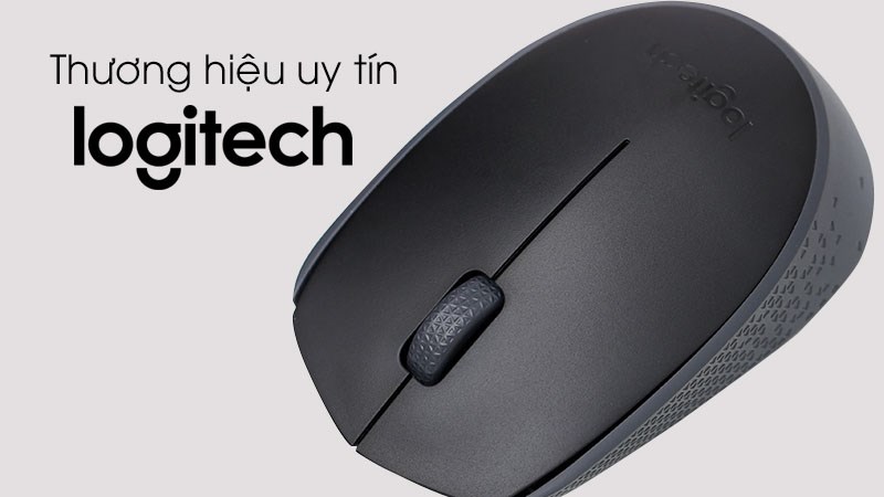 Chuột không dây Logitech M170 Đen