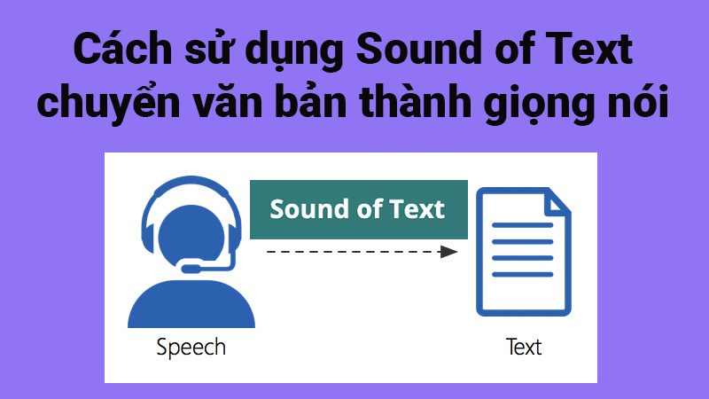 Cách sử dụng Sound of Text chuyển văn bản thành giọng nói