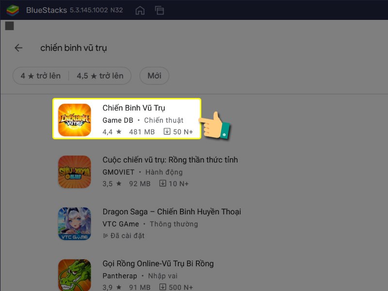 Chọn game để tải