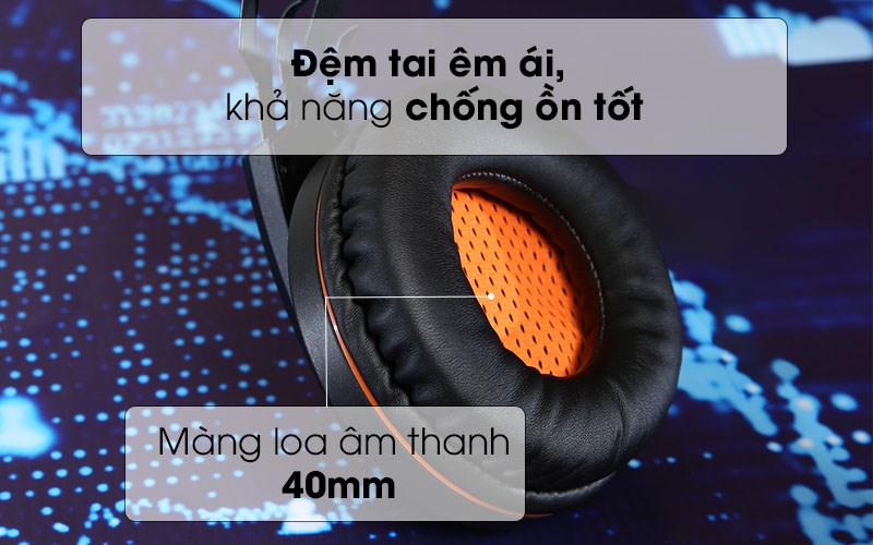 Đệm tai êm ái, khả năng chống ồn