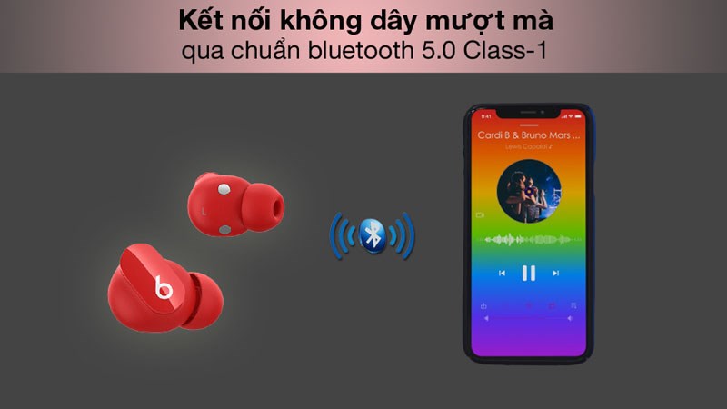 Tai nghe Bluetooth True Wireless Beats Studio Buds MJ503 Đỏ Tai nghe Bluetooth True Wireless Beats Studio Buds MJ503 Đỏ