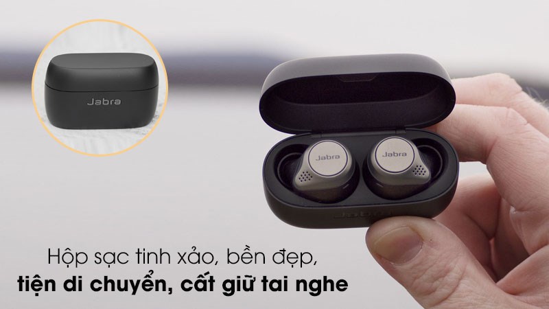 Tai nghe Bluetooth True Wireless Jabra Elite 75T Đen Titanium Tai nghe Bluetooth True Wireless Jabra Elite 75T Đen Titanium