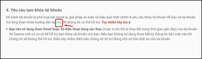 Chọn vào chữ Đây tại mục 4