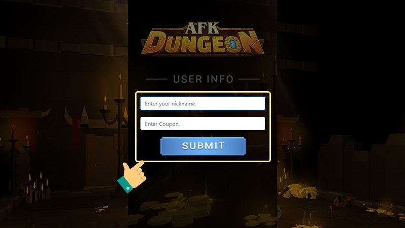 Nhập code AFK Dungeon trên iOS