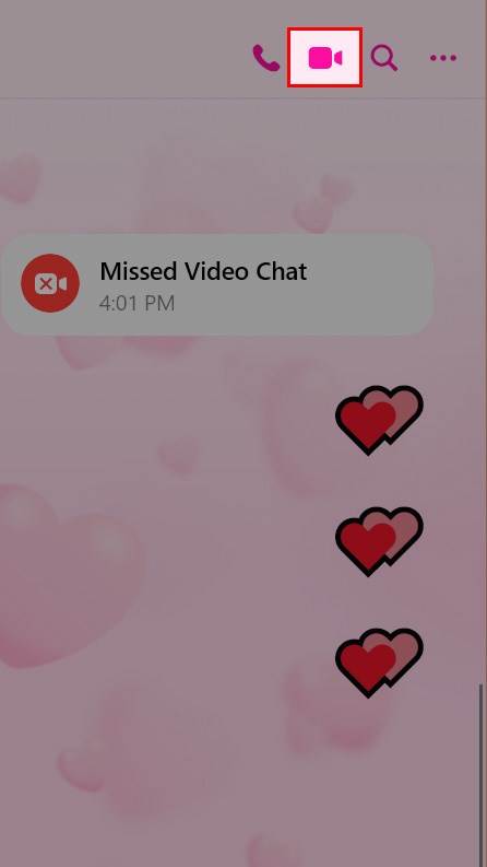 Mở Messenger PC, nhấn biểu tượng máy quay để gọi video trên Messenger bằng máy tính