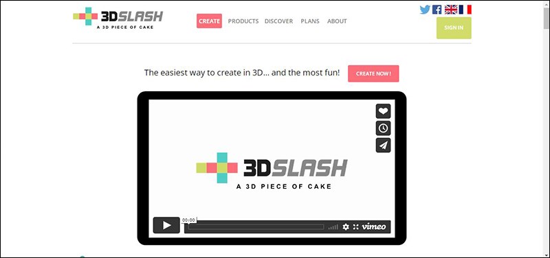 3dslash.net: Website vẽ 3D online