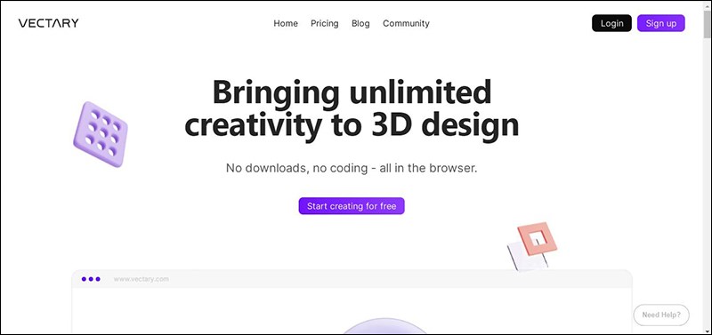vectary: Phần mềm vẽ 3D online
