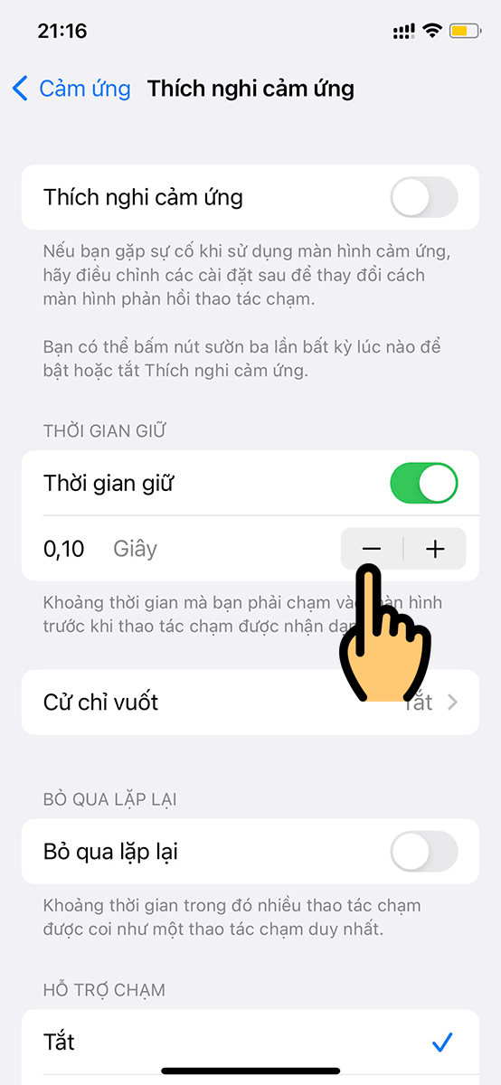 Thích nghi cảm ứng trên iPhone là gì? Hướng dẫn chi tiết và tối ưu trải nghiệm người dùng