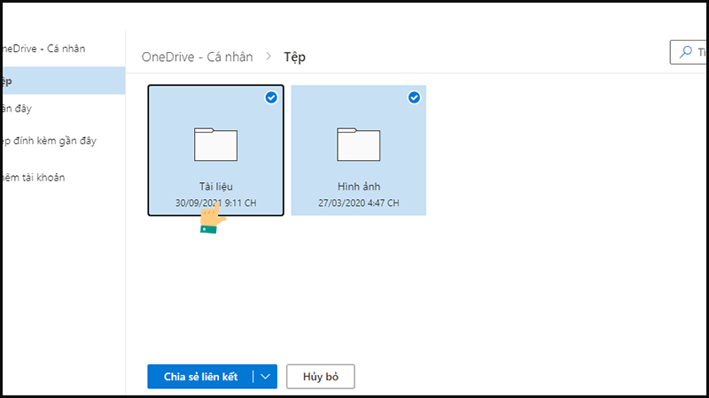 Chọn file từ One Drive để đính kèm trong mail