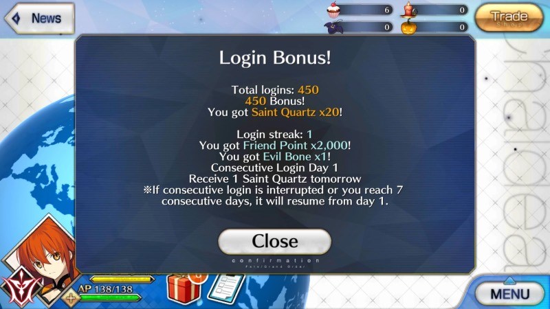Login Bonus