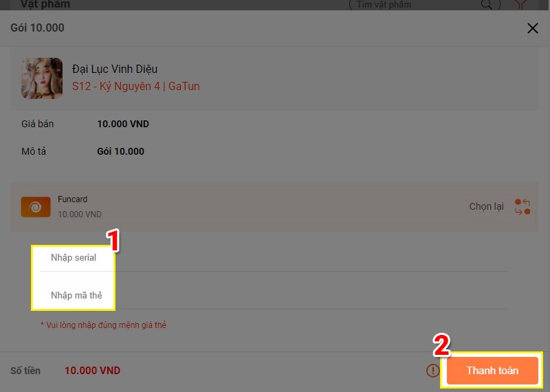 Nhấn thanh to&aacute;n