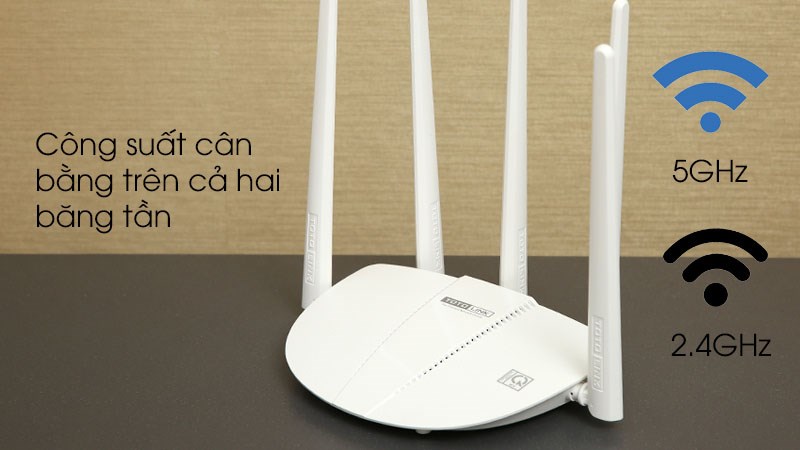 Router Wifi Chuẩn AC1200 Totolink A810R Trắng