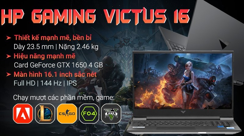 Laptop HP Gaming VICTUS 16 d0298TX