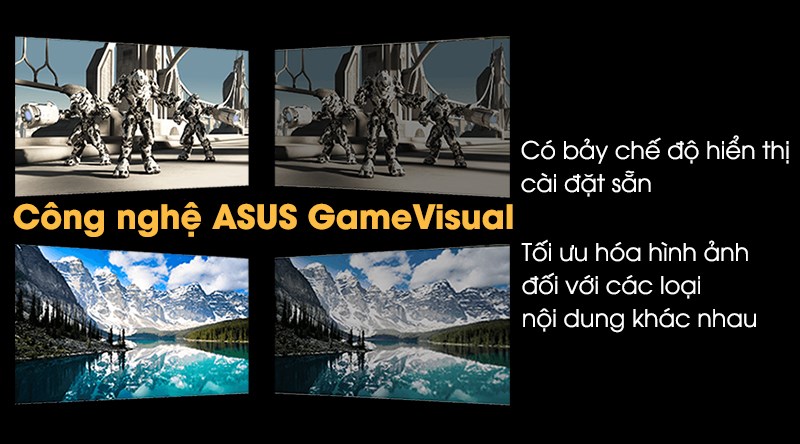 Tối ưu hóa hình ảnh hiển thị bằng công nghệ ASUS GameVisual