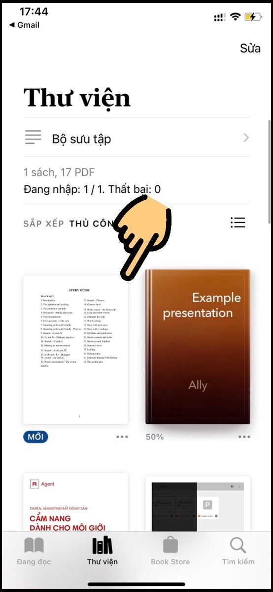 Xem Ebook vừa tải về xuất hiện trong Thư viện của điện thoại Xem Ebook vừa tải về xuất hiện trong Thư viện của điện thoại