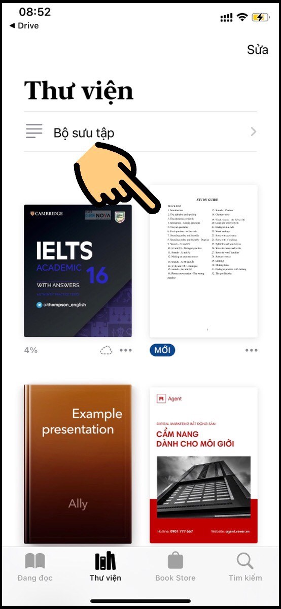 Xem sách điện tử (Ebook) vừa tải về trong Thư viện của điện thoại Xem sách điện tử (Ebook) vừa tải về trong Thư viện của điện thoại
