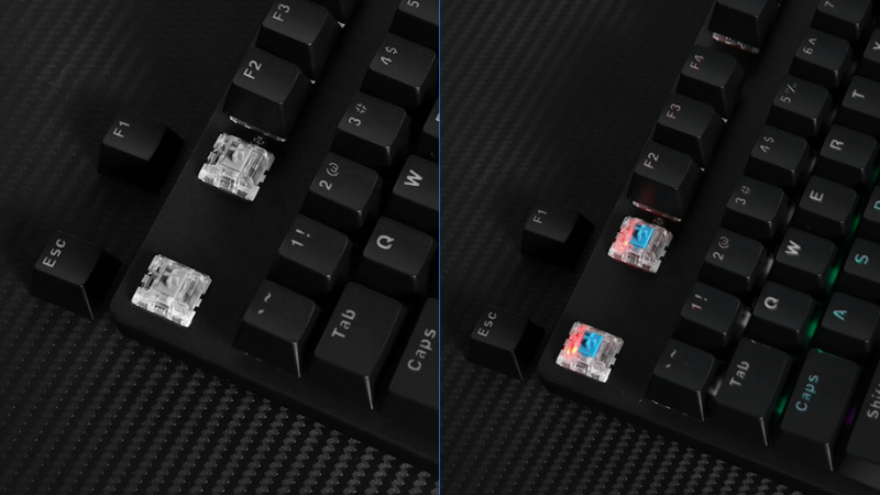 Bàn Phím Cơ Có Dây Gaming Rapoo V500 Pro Rainbow Backit Đen 