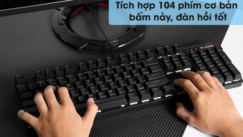 V500 Pro với 104 phím bấm cơ bản