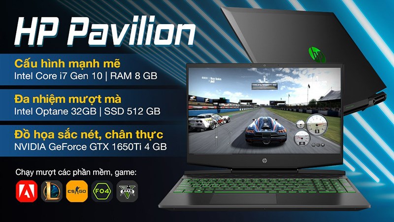 Laptop HP Pavilion Gaming 15 dk1159TX i7 10750H