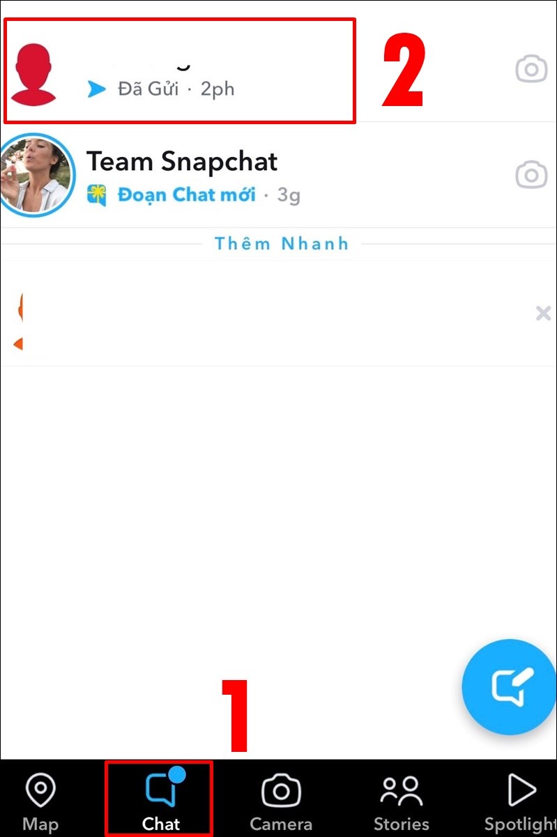 Chọn v&agrave;o tin nhắn của người bạn m&agrave; bạn muốn y&ecirc;u cầu chia sẻ vị tr&iacute;