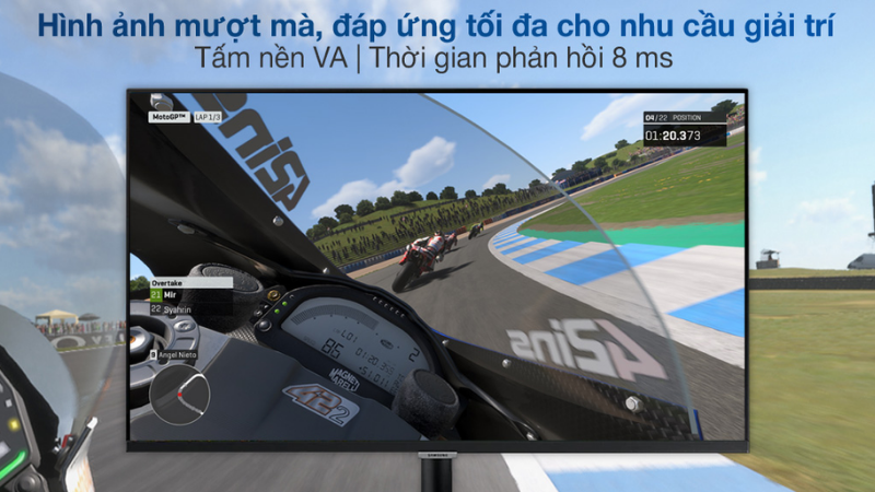 M&agrave;n h&igrave;nh Samsung Smart Monitor M5 với tấm nền VA cho đồ hoạ r&otilde; n&eacute;t