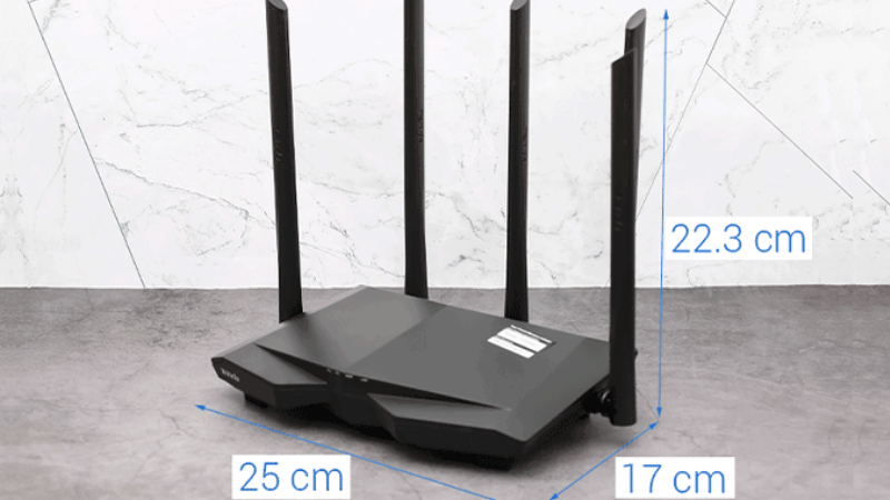 Router Wifi Chuẩn AC1200 Tenda AC7 Đen